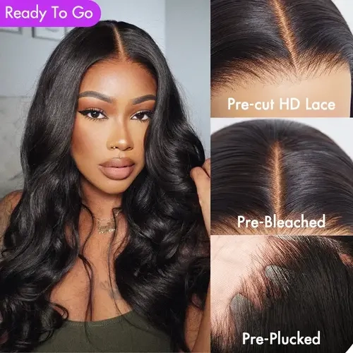 【LIVE】Luvme 100% Human Hair 13x6 13x4 Ear-to-ear HD Lace Front Wig – Pre-Everything Shake & Go  Hold Curls Body Wave 200%-250% Density
