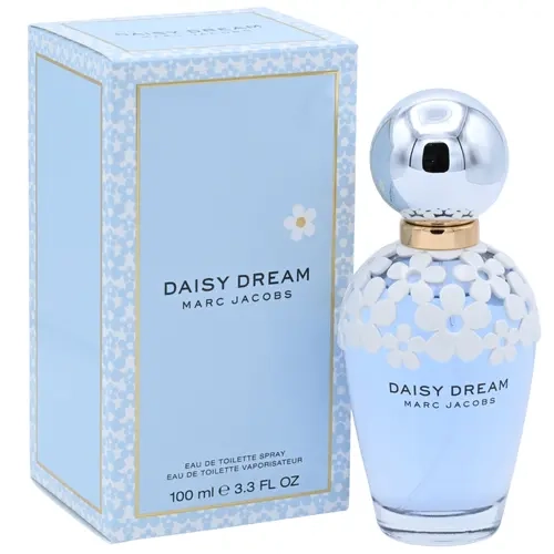 MARC JACOBS Daisy Dream Women's Full-Size EDT Perfume - 3.3 fl oz (3.4 oz Equivalent) New In Box, Elegant Jasmine & Citrus Notes Floral Scents Perfume with Sweet Fruit Undertones, Airy Light Beauty Products for Women