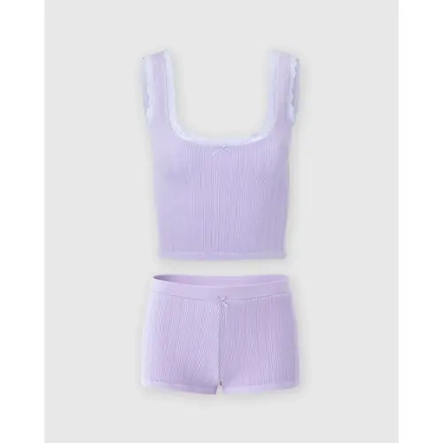 Pointelle Tank & Shortie Set