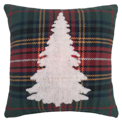 18" x 18" Green Lennox Tree Throw Pillow by Valerie