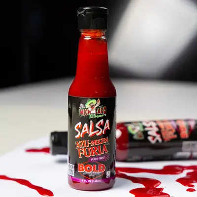 SALSA - Azu-Mecha Furia BOLD - Spice & Spicy - Sr. Michelado - Bottle SALSA Bold Flavor