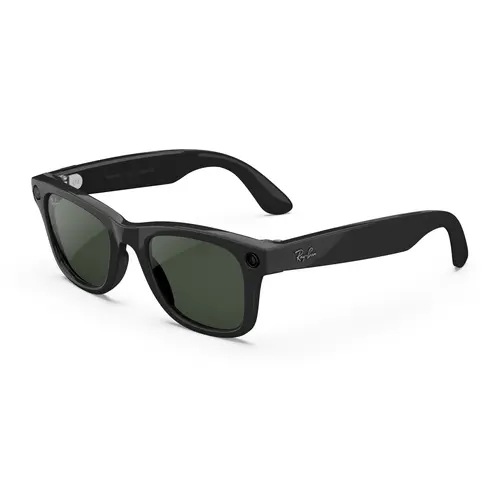 Ray-Ban Meta Wayfarer (Gen 2) Large Shiny Black Transitions® Graphite Green Lenses