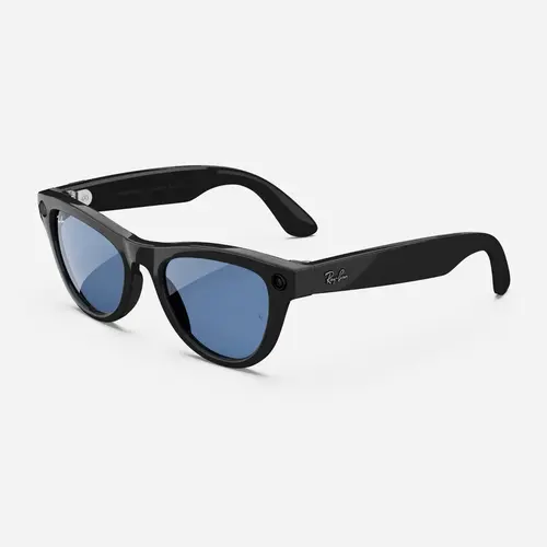 Ray-Ban Meta Skyler (Gen 1), Shiny Black / Cerulean Blue Transitions®, Standard