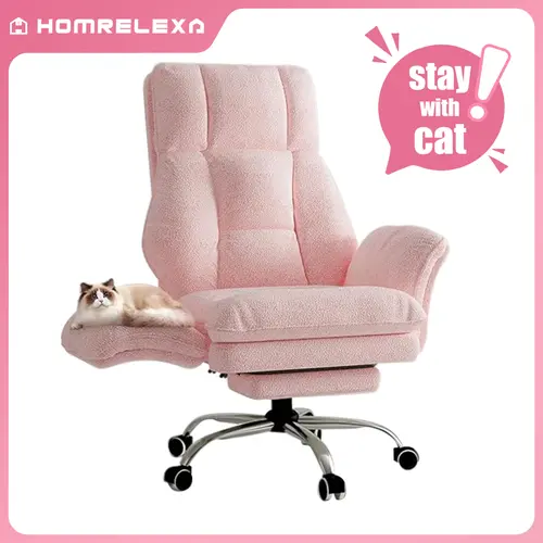 [Spring Deals] HOMRELEXA Ergonomic High Back Big and Tall Office Chair, Premium Tech Fabric Wide Seat, Flippable Arms, Footrest, Recline Function, Easy Setup, for Cross Legged Sitting Executive Computer Gaming Use