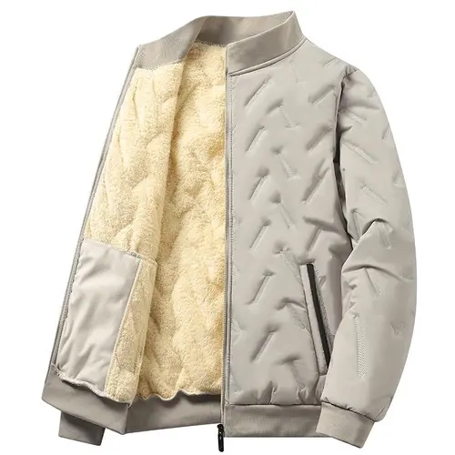 Men's Hooded Quilted Winter Jacket - Warmth, Fleece-Lined, Fitted Zip-Up Woven Outerwear, Lightweight, Long/Regular Fit, Easy Daily Care, Sizes S-3XL, Chic, for Sport to Daily Wear