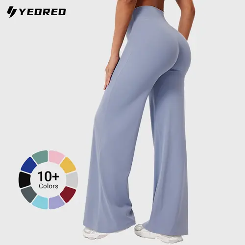 YEOREO Women's High-Waisted Yoga Leggings - Nylon Blend, Straight-Leg, No Front Seam, Buttery Soft, Breathable Athleisure Wear for Gym Fitness Summer Finds Soho Chic,back to school,back to school haul,sohochic