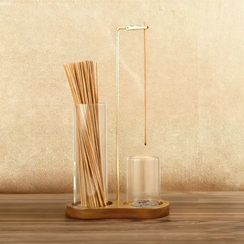2-in-1 Anti-Ash Flying Incense Holder for Sticks - with Glass Ash Catcher, Incense Organizer, Light Base - for Meditation, Home Decor - Aromatherapy, Aroma Sage, Spa Use,sohochic