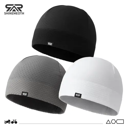 Winter Skull Cap for Men, Warm Breathable Knit Beanie Under Helmet, Winter Hat Liner for Cycling, Running, Skiing, Outdoor Work & Sports, 1-2 Pack