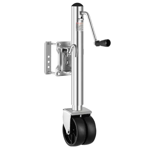 【toolupgrade】VEVOR Trailer Jack with Wheel,2000 lbs Load CapacityHeavy Duty Swivel Boat Trailer Jack with PP Single Wheel & Ergonomic Handle12-inch LiftFit for RVsBoatsHorse TrailersUtility Trailers,father'sdaygifts