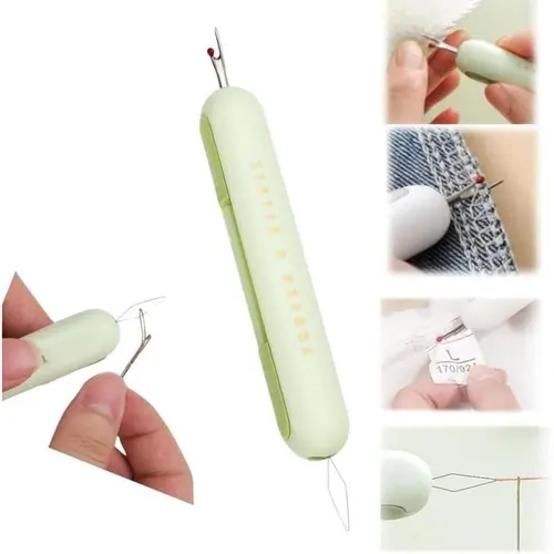 2 in 1  Seam Removal Tool,Upgraded Sewing Threading Tool,Sewing Needle Threader and Seam RipperTool for Needle Threading and Seam Removal Suitable for Sewing Enthusiasts and Elderly.,sohochic