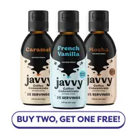 Javvy TikTok Exclusive Buy 2 Get 1 Free Coffee Concentrate Bundles - 35 Servings, Cold Brew Coffee, Perfect for Instant Iced Coffee