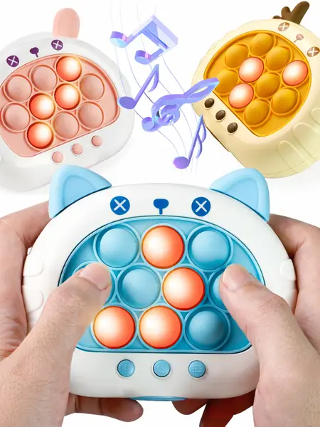 Fast Push Pop Game Toy for Kids – Electronic Puzzle with Lights & Music, Memory Challenge, Multiplayer Mode, Stress Relief Toy for Children