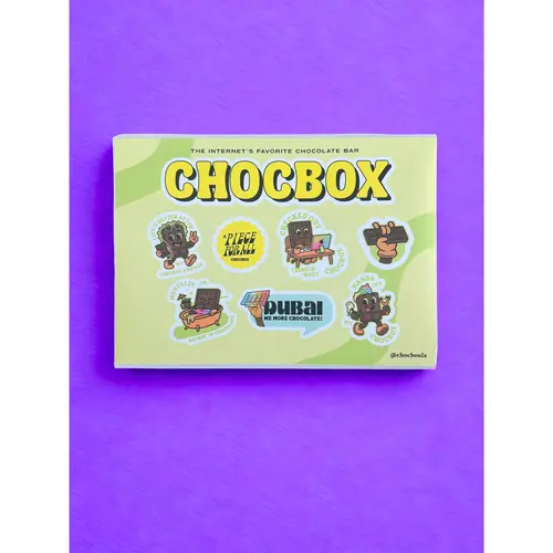 Chocbox Character Stickers with Chichi Mascot - 8.5x11 Full-Size Sheets, Water-Resistant for Spills, Durable for Daily Use, Ideal for Chocbox Lovers to Show Off Obsession on Fridges