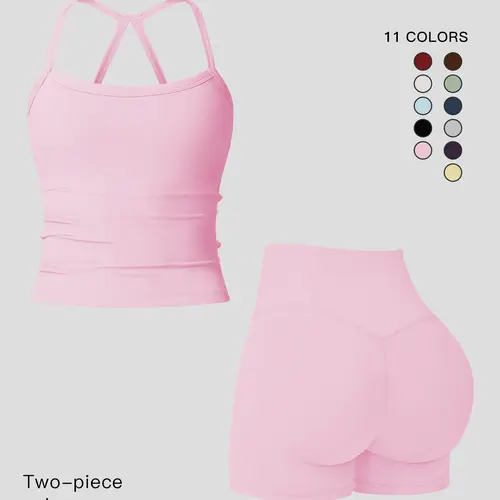Women's Quick-Dry Yoga Set, Tight-Fitting Fleece Lined Activewear, Winter Outdoor Running Sports Suit, European Style Workout, Exercise Clothing Set, Sportswear Set