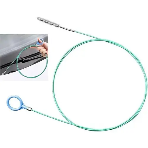 1/2 PCS 78-Inch Car Sunroof Drain Cleaning Tool - Flexible Long Tube Brush for Windshield Holes, Downspouts, Unclogs Drains, Essential Car Wash Detail Brush for Rainy Season Maintenance, Tight Spot Access
