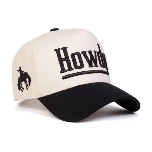 Unisex Howdy Embroidered Adjustable Baseball Cap, Outdoor Sun Protection Hat Cap for Spring, Premium Headwear, Adjustable Streetwear Hat, Casual Outfits Cap, High Quality Hat