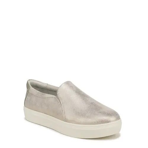 Dr. Scholl's Women's Madison Minimalist Slip-On Sneakers - Faux Leather, Casual Wear, Flexible, Anatomical Cushion, Recycled Fabrics, Custom Fit, Wide Width Available, 1.125 in Sole, Everyday Travel Shoes
