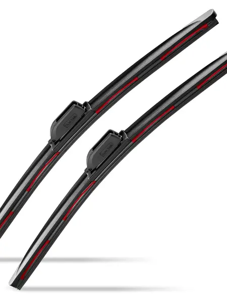 Red Claw Designed Wiper Blades - Universal Fits - 3X Longer Life Windshield Wipers Silent & Streak-Free OEM Fit Car Parts car gifts