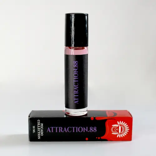 ATTRACTION.88 Pecado Collection Flower-Infused Body Oil Blend, 10 ML, Floral Scents, Long-Lasting Fragrance, Soft Musk Trail, Perfume for Women