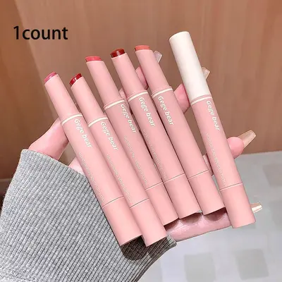 Gege Bear Water Shine Lip Balm, Korean Style Hydrating Solid Lip Gloss, Lip Products Makeup, Lip Care, Soft Matte Finish, Glossy Balm Finish, Daily Use, Lip Hydration, Moisturizing & Long-Lasting