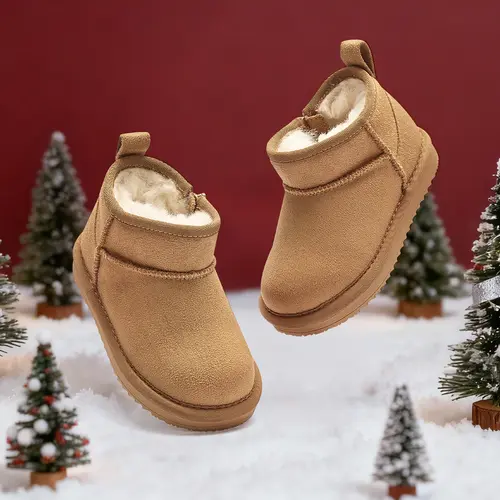 Balabala Girls' Winter Footwear Boot, Cozy Waterproof Keeps Feet Dry Round Toe Booties, Warm Stylish Non-Slip Shoes for Winter Adventures,sohochic