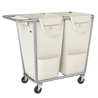 SONGMICS Oxford Freestanding Laundry Hamper - Heavy-Duty Steel Frame, Smooth Rolling Wheels, Removable Bags, Carry Handle, Side Pocket, Durable Laundry Basket for Home Use