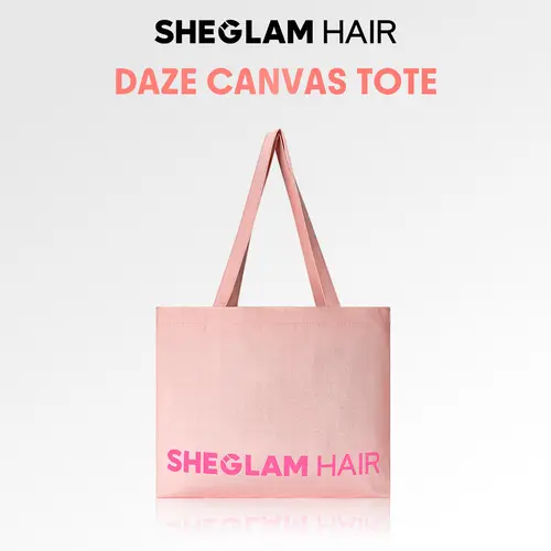 SHEGLAM Hair Daze Quilted Canvas Tote - Basic Shopper Handbag, Glam Purse with Shoulder Strap, Bags for Women for Coachella Summer Vibes
