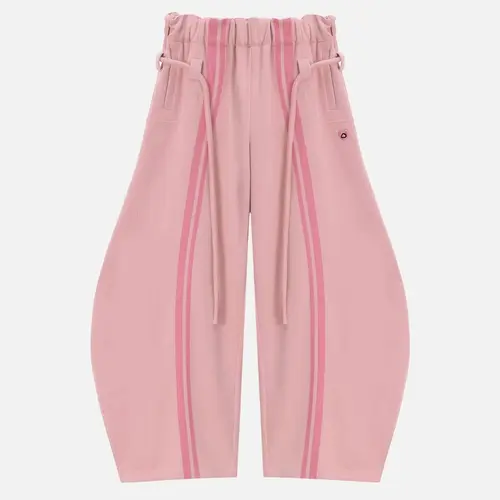 Aelfric Eden Y2K Stripe Baggy Pants 2025 Elastic Waist Trend Lantern Trouser Vintage Wide Leg Unisex Basic Bottoms,back to school shopping,clothes for back to school,first day of school outfits,sohochic