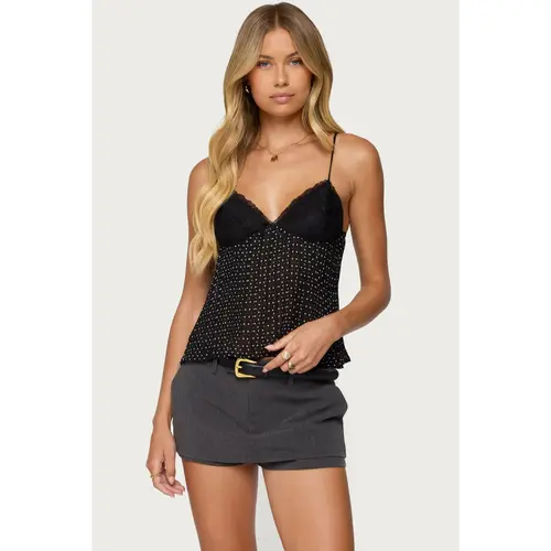 Rhian Lacey Pleated Babydoll Top