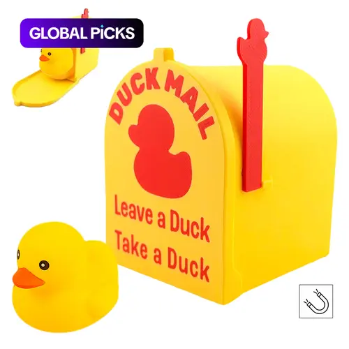 Cruise Duck Mailbox Magnet, Magnetic Ship Door Decor, Magnetic Item, Solid Shape, Universal Use, Machine Made, Perfect for Cruises & Gifts, Refrigerator Decorating Magnet, Decorative Fridge Magnets, Fridge Magnet #GLOBAL PICKS