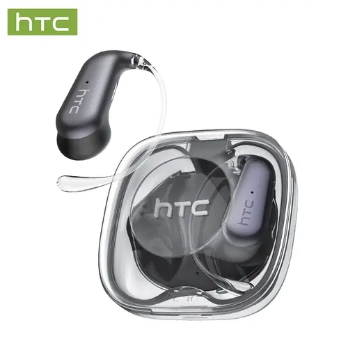 HTC NE38 OWS Wireless Earbuds - Hi-Fi Audio Waterproof Headphones with Bluetooth 6.0, HD Calls, IPX5 Rating, Built-in Microphone, Active Noise Cancellation, Remote Control for Sports, Office Use with Mobile, PC & Laptop Compatibility