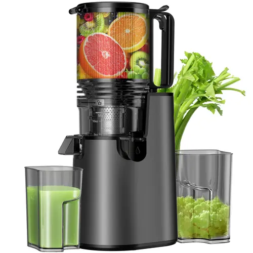 Slow Masticating Juicer,Cold Press Juicer with 5.4" Extra Large Feed Chute,Blender Portable,99% Juice Yield, Easy to Clean & Assemble#backtoschool#sohochic