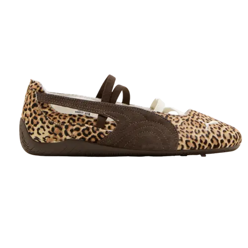 Puma Speedcat Ballet Wild Leopard Pony Hair 406689-01 Women's Fashion Shoes New