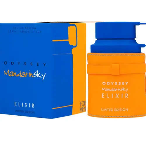 Armaf Odyssey Mandarin Sky Elixir EDP - 60ml Limited Special Edition Men's Cologne, Concentrated Perfume, Zesty Masculine Aromatic Fruity Fragrance, NIB Sealed, Mandarin Notes, Elegant Packaging, Collectible, EDP Scents, Men's Colognes