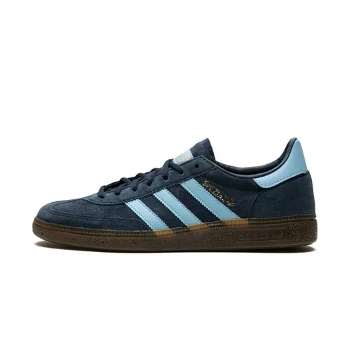 Adidas Handball Spezial Blueberry Gold Navy Gum-Sole Men's Classic Suede Heritage Sneaker - Casual Use, Fashion Casual, Stripes, Sports Footwear for Versatile Everyday Wear