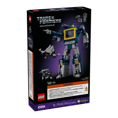 LEGO Icons Transformers: Soundwave Model Kit Building Set for