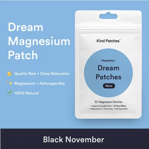 Kind Patches, Dream Patches, Support Quality Rest, 8 Hour Effect, Melatonin, Valerian Root, Magnesium L-Threonate, Ashwagandha, Nano
