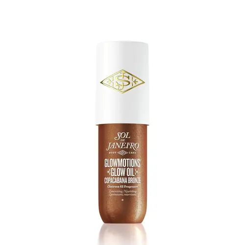 Sol de Janeiro GlowMotions Glow Body Oil - Sunflower-Infused Moisturizing Body & Massage Oil, Lightweight Vanilla Scents, Brazilian-Style Shimmer, Bronze Effect, Pistachio-Salted Caramel Aroma, Skin-Softening Nourishing Formula for Soft Glowy Skin
