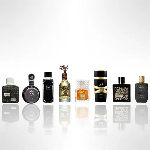 Lattafa Premium Arabian Fragrance Multi-Pack - Fragrance Discovery Set with Ramz SILVER, Fakhar, Hayaati, Eternal Oud, Khamrah, Asad, Qaed Al Fursan Untamed, Ameer al arab - Guys Gifts Men's Colognes Bundle, Gifts For Him, Boyfriend Birthday Gift