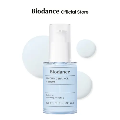 [Biodance Official Shop] Hydro Cera-Nol SerumㅣHydrating, Quick Soothing Effect, Redness Reducing, Hydration Boost Serum for Sensitive Skin, Korean Skincare, Stocking Stuffers for Teen Girls | 1.01 fl. oz x 1 ea