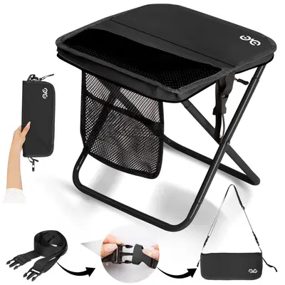 Camdoor Outdoor Camping Chair, Ultralight Portable Folding Backpack Chair with Shoulder Straps (Weighs 1.5 lbs, Supports 400 lbs) with 2 Side Storage Pockets for Camping, Hiking, Fishing, Sports, Tailgating and Outdoor Activities