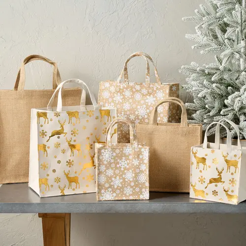 Kringle Express 24-pc Reusable Gift Totes & Hang Tags