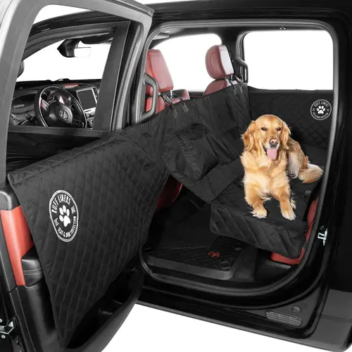 Soft Backseat Dog Hammock for Car, SUV, Vehicle with Door Protection