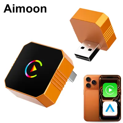 2026 2-in-1 Wireless CarPlay Adapter – Convert Wired CarPlay & Android Auto to Wireless, For Compatible 2016+ Factory-Wired CarPlay Vehicles, Not for BMW/Tesla/ Check Compatibility Before Purchase plz,toolupgrade