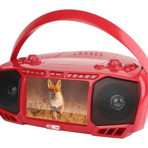 Altec Lansing 7" TV Streaming and Bluetooth Boombox with DVD, CD & Radio