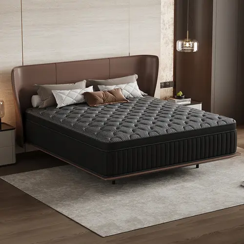 【SohoChic】LODEIJA 8/10/12/14inch Twin,Full,Queen and King Size Mattresses-Memory Foam and Spring Hybrid Mattress,Medium Firmness,Lumbar Support,Suitable for Home Bedrooms and Hotels,Pet-Friendly,Fiberglass-Free,sleep experience,Sep FallPick