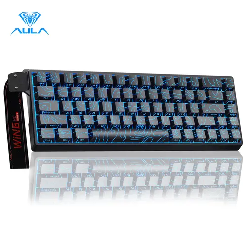 【NEW】AULA WIN68 HE Hall Effect Lighted Mechanical Custom Keyboard, 65% Layout, Fast Trigger Mode, 8000Hz Polling, RGB Wired PC Gaming Accessories for Laptop & PC Gamers