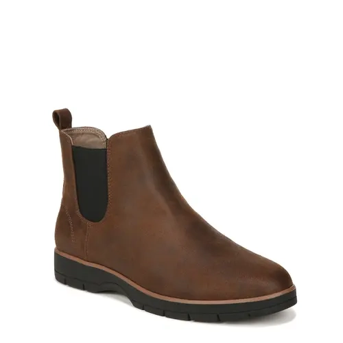 Dr. Scholl's Women's Northbound Booties - Medium & Wide Width, Low Heel, 1 1/4 Inch Lug Sole, 15% Cushy Bloom® Foam, Fabric Construction