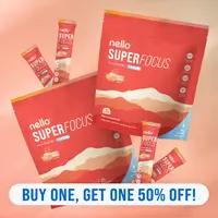 Nello Superfocus Travel Packets Bundle (2-Pack): Nootropic Drink Mix with Lion’s Mane, Rhodiola & Alpha-GPC – Supports Memory, Brain Health & Mental Stamina, Enhances Clarity & Sharpness, Helps Fight Brain Fog