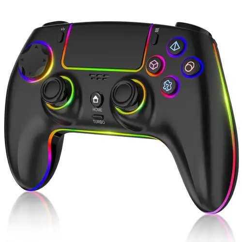 Anti-Stick Drift PS5 ProWireless Controller for PS5, PC, Steam Deck & Mobile - Bluetooth 5.0 Gamepad with Hall Effect Sticks, Touchpad, 6-Axis Gyro, Turbo,3.5mm Jack & Charging Cable
